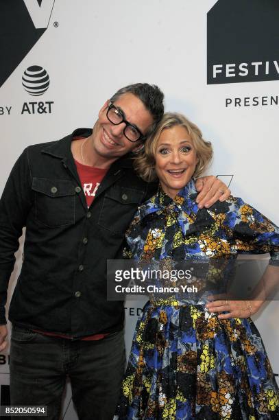 Paul Dinello and Amy Sedaris attend "At Home With Amy Sedaris" premiere during Tribeca TV Festival at Cinepolis Chelsea on September 22, 2017 in New...