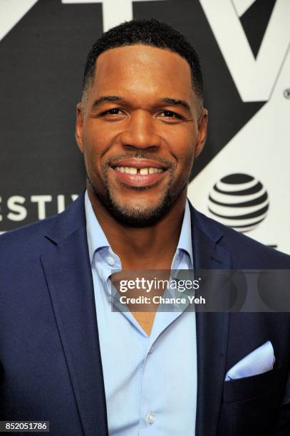 Michael Strahan attends "Religion Of Sports" premiere during Tribeca TV Festival at Cinepolis Chelsea on September 22, 2017 in New York City.