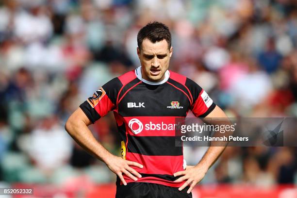 Tim Bateman of Canterbury looks on during the round six Mitre 10 Cup match between North Harbour and Canterbury at QBE Stadium on September 23, 2017...
