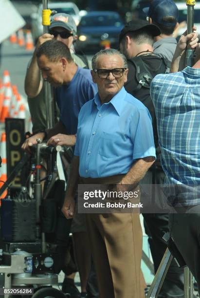 Joe Pesci on the set of The Irishman on September 22, 2017 in New York City.