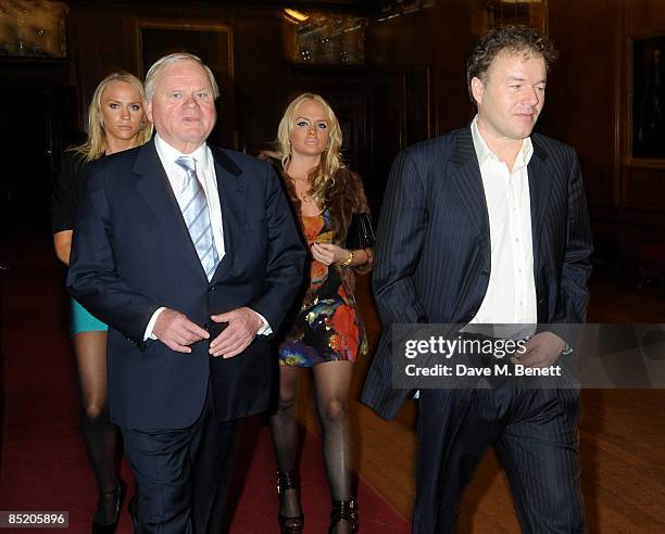John Fredriksen and Geir Frantzen attend the afterparty following the UK film premiere of 'The Young Victoria', at The Kensington Palace on March 3,...