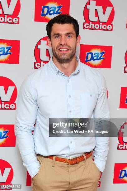 Kelvin Fletcher arriving for the 2013 TV Choice awards at the Dorchester Hotel, London.