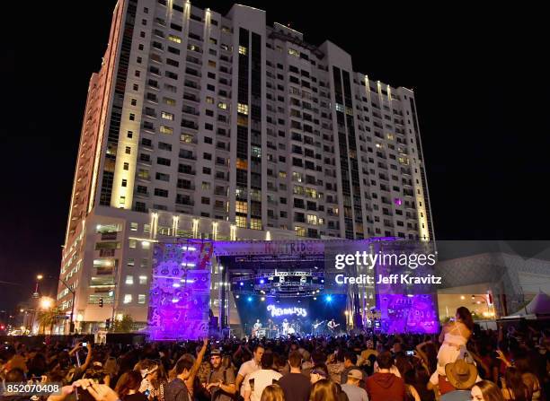 The Revivalists perform on Huntridge Stage during day 1 of the 2017 Life Is Beautiful Festival on September 22, 2017 in Las Vegas, Nevada.