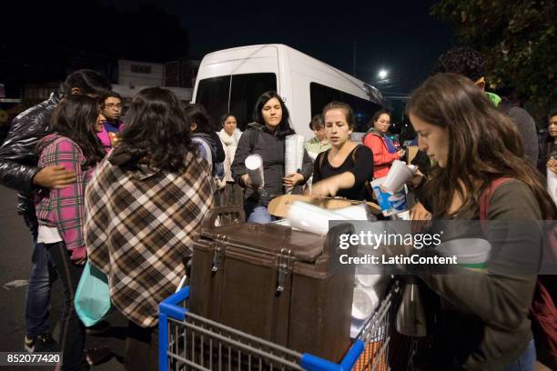 Group of 20 volunteers of UNAM and Tec de Monterrey students led by Dr. Tihui Campos, have gathered every night since the day of the earthquake to...