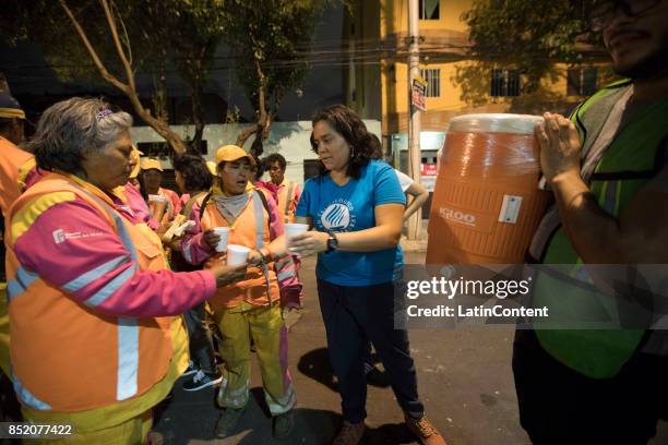 Group of 20 volunteers of UNAM and Tec de Monterrey students led by Dr. Tihui Campos, have gathered every night since the day of the earthquake to...