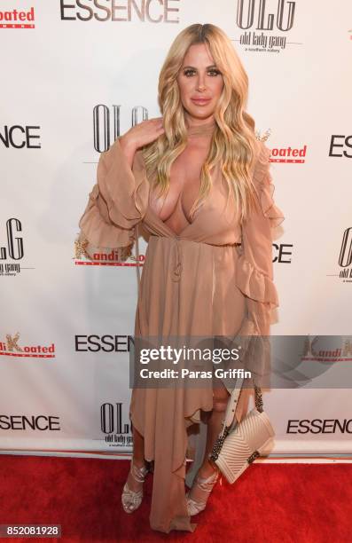 Television personality Kim Zolciak Biermann at Essence Magazine Celebrates October Cover Star Kandi Burruss at Revel on September 22, 2017 in...