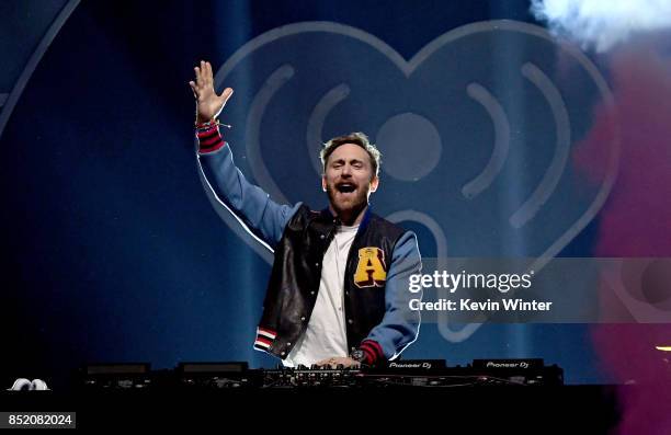 David Guetta performs onstage during the 2017 iHeartRadio Music Festival at T-Mobile Arena on September 22, 2017 in Las Vegas, Nevada.