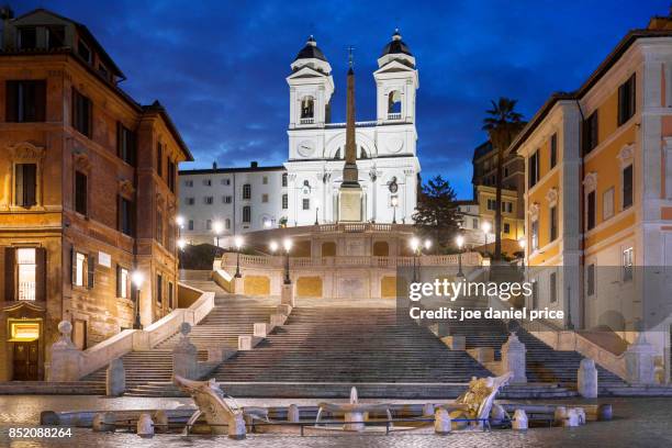spanish steps scalinata di trinità dei monti rome italy - scalinata di trinità dei monti imagens e fotografias de stock