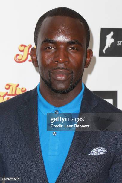 Actor Jimmy Akingbola attends the Premiere Of "The Tiger Hunter" at Laemmle Monica Film Center on September 22, 2017 in Santa Monica, California.