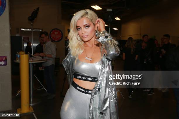 Bebe Rexha attends the 2017 iHeartRadio Music Festival at T-Mobile Arena on September 22, 2017 in Las Vegas, Nevada.