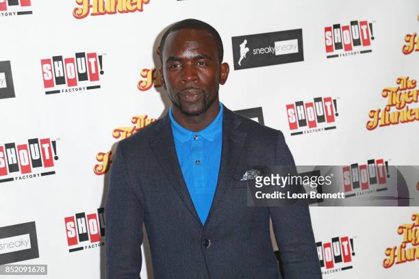 Actor Jimmy Akingbola attends the Premiere Of "The Tiger Hunter" at Laemmle Monica Film Center on September 22, 2017 in Santa Monica, California.