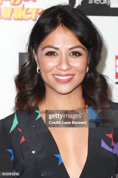 Actress Karen David attends the Premiere Of "The Tiger Hunter" at Laemmle Monica Film Center on September 22, 2017 in Santa Monica, California.