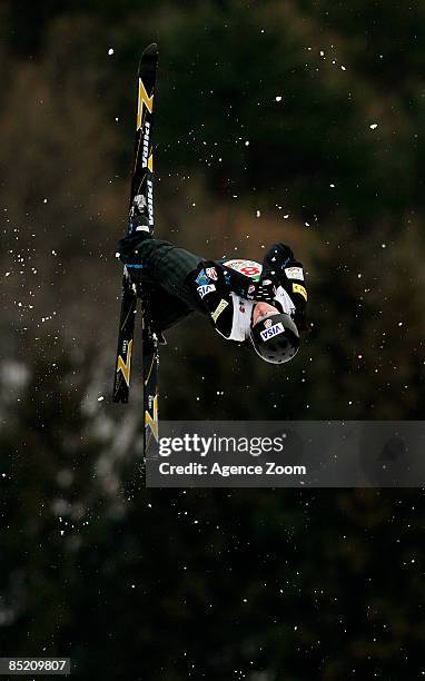 Emily Cook of United States takes 4th place during the FIS Freestyle World Championships Women's Aerials event on March 04, 2009 in Inawashiro, Japan.