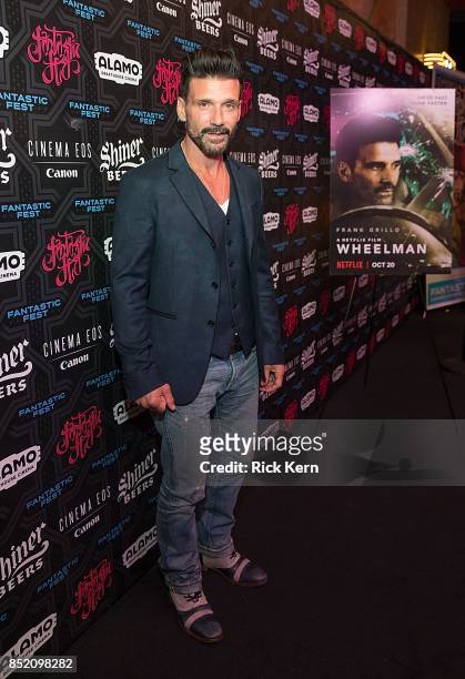 Actor Frank Grillo at the Netflix Films Wheelman Premier at Fantastic Fest at the Alamo Drafthouse on September 22, 2017 in Austin, Texas.