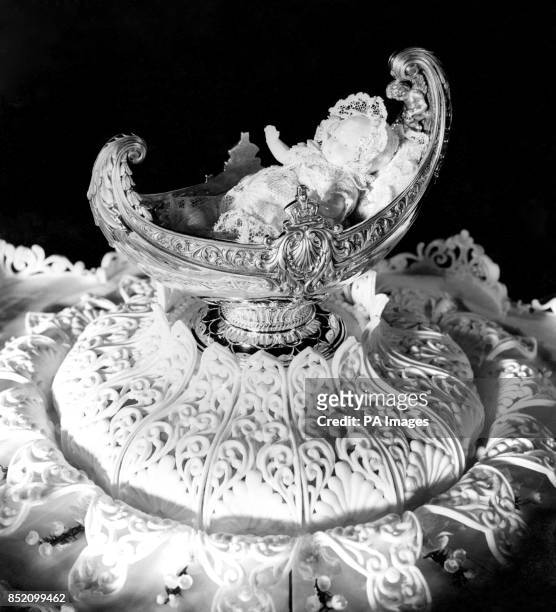 The top tier of Princess Elizabeth wedding cake is being used for the official cake for the Royal Christening. McVitie & Price, who made the wedding...