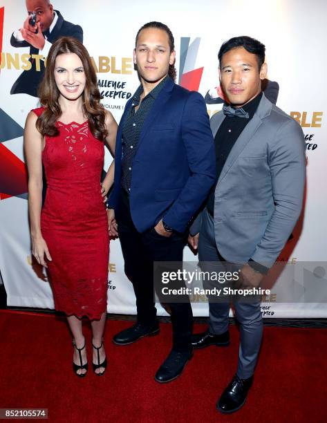Breann Johnson, Alexander Burgos and Charlit Daecharkhom attend "Unstoppable" Tariku Bogale book launch on September 22, 2017 in West Hollywood,...