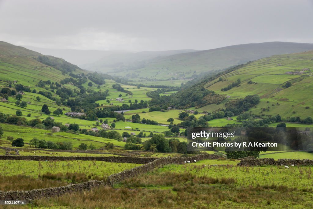 Rainy September day in the Yorkshire Dales, England