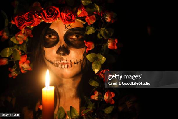 day of the dead - candle death stock pictures, royalty-free photos & images