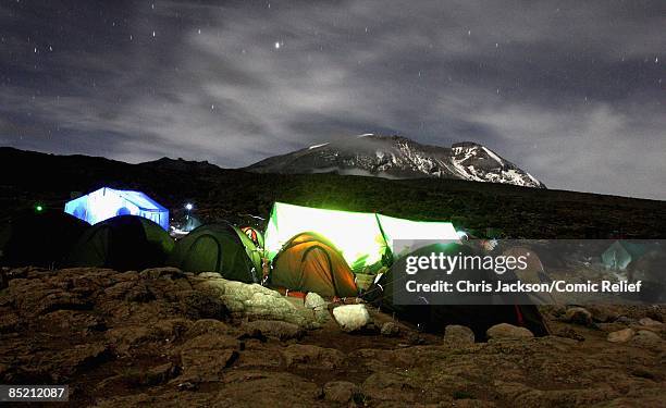 FearA general view is seen of camp on the third day of The BT Red Nose Climb of Kilimanjaro on March 4, 2009 in Arusha, Tanzania. Celebrities Ronan...