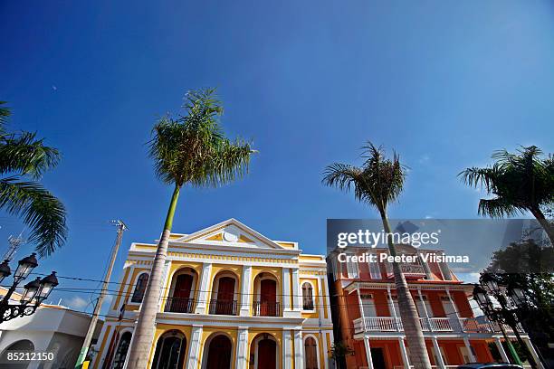 caribbean town. puerto plata, dominican republic. - puerto plata imagens e fotografias de stock