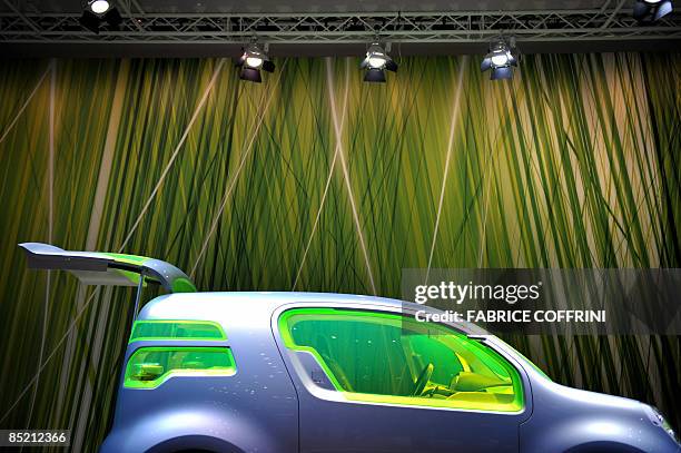 French carmaker Renault's Z.E., an electric concept car, is displayed during the second press day of the 79th Geneva Car Show on March 3, 2009 in...