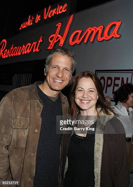 Actor Patrick Fabian and Dede Lovejoy attend Venice Magazine celebrating 30 Years of Sushi Excellence at Hama Sushi on March 3, 2009 in Venice,...
