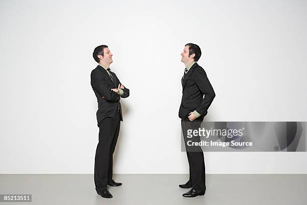 men having conversation - multiple images of the same person stock pictures, royalty-free photos & images