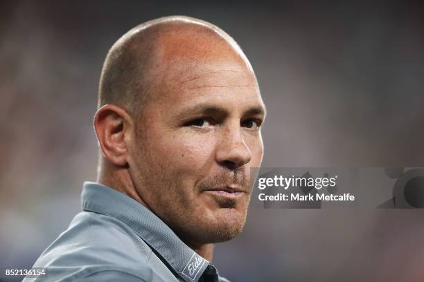 Matt Scott of the Cowboys looks on before the NRL Preliminary Final match between the Sydney Roosters and the North Queensland Cowboys at Allianz...