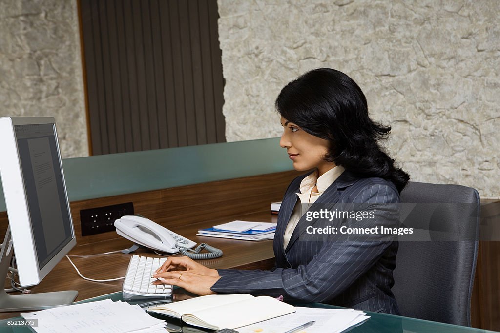 Indian businesswoman at work