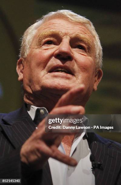 Former Liberal Democrats leader Lord Ashdown addresses the Liberal Democrats' autumn conference at The Clyde Auditorium in Glasgow, Scotland.