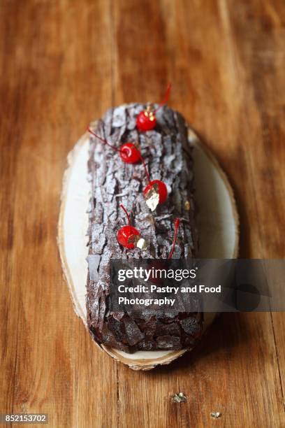 Chocolate Cherry Yule Log