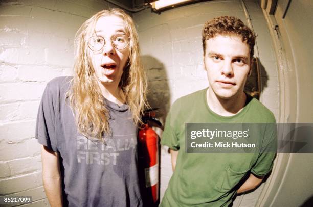 Photo of Ed SIMONS and Tom ROWLANDS and CHEMICAL BROTHERS; Tom Rowlands & Ed Simons