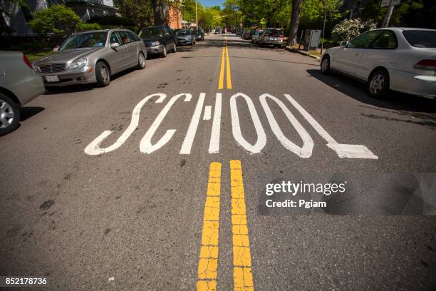 School Rode Simple School Zone Road