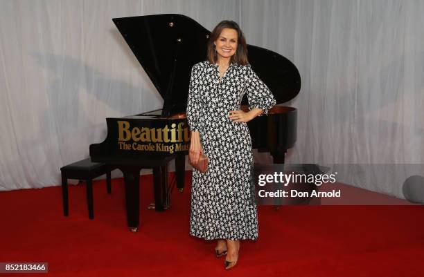 Lisa Wilkinson arrives ahead of premiere of Beautiful: The Carole King Musical at Lyric Theatre, Star City on September 23, 2017 in Sydney, Australia.