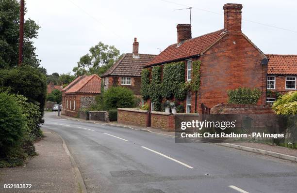 General view of Flitcham, Norfolk, a neighbouring village to Anmer, and Anmer Hall, on the Royal Sandringham Estate in Norfolk, which the Duke and...