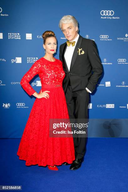 Nadine Heidenreich and Walter Sittler during the 6th German Actor Award Ceremony at Zoo Palast on September 22, 2017 in Berlin, Germany.