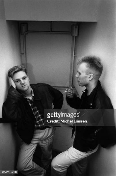 Photo of Vince CLARKE and Andy BELL and ERASURE; Andy Bell & Vince Clarke