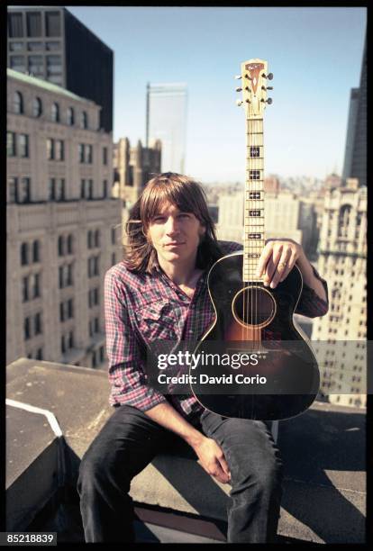 Photo of Evan DANDO and LEMONHEADS; Evan Dando on his roof in downtown Manhattan