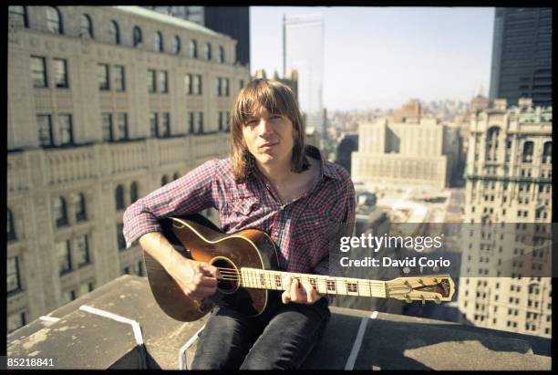 Photo of Evan DANDO and LEMONHEADS; Evan Dando on his roof in downtown Manhattan