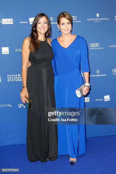 German actress Bettina Zimmermann and German actress Anja Kling during the 6th German Actor Award Ceremony at Zoo Palast on September 22, 2017 in...