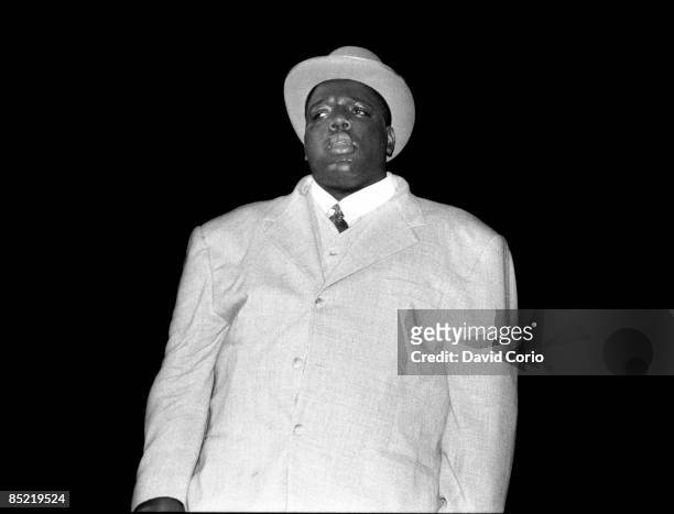 Photo of NOTORIOUS BIG; Notorious B.I.G. Performing at Meadowlands, New Jersey on 6-29-1995