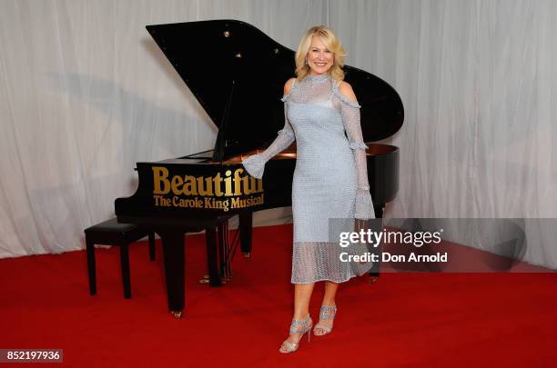 Kerri-Anne Kennerley arrives ahead of premiere of Beautiful: The Carole King Musical at Lyric Theatre, Star City on September 23, 2017 in Sydney,...