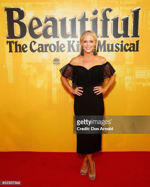 Sami Lukas arrives ahead of premiere of Beautiful: The Carole King Musical at Lyric Theatre, Star City on September 23, 2017 in Sydney, Australia.