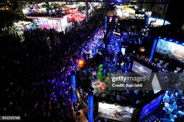 General view of the atmosphere during the Tokyo Game Show 2017 at Makuhari Messe on September 23, 2017 in Chiba, Japan.