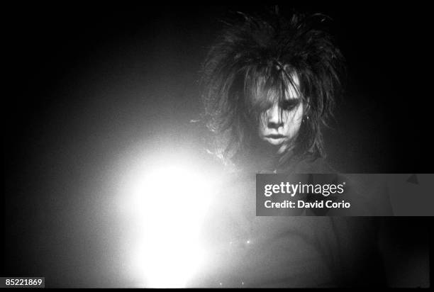 Photo of BIRTHDAY PARTY; Nick Cave with the Birthday Party at The Ace, Brixton London 11-4-1982
