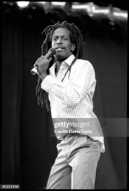 Photo of Gregory ISAACS, performing at Reggae Sunsplash