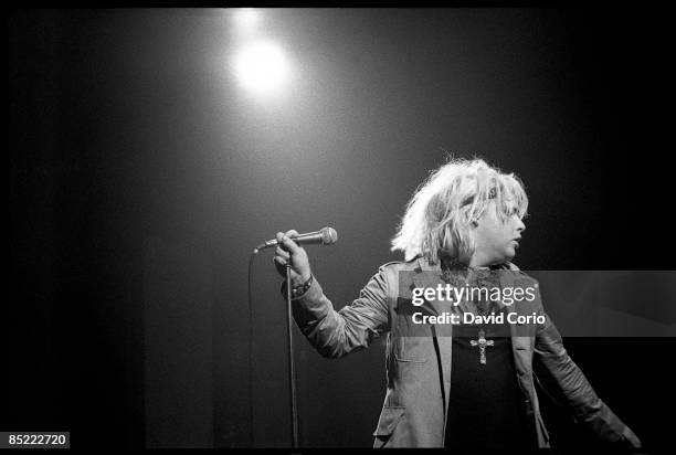 Photo of Jeffrey Lee PIERCE and GUN CLUB; Jeffrey Lee Pierce performing at The Venue, London