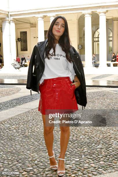 Levante attends the Philosophy By Lorenzo Serafini show during Milan Fashion Week Spring/Summer 2018 on September 23, 2017 in Milan, Italy.