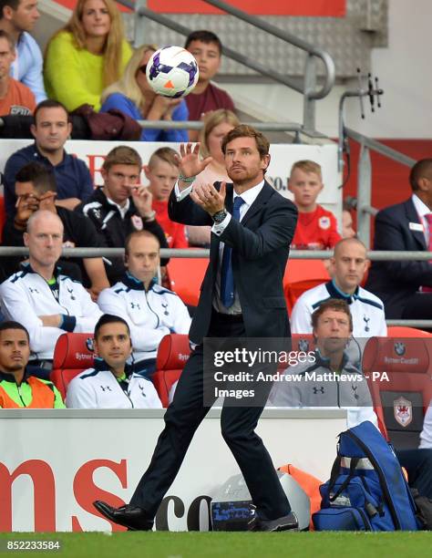 Tottenham Hotspur manager Andre Villas Boas on the touchline during the Barclays Premier League match at Cardiff City Stadium, Cardiff.