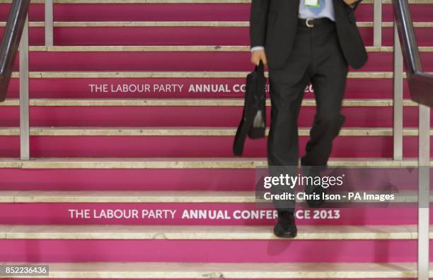 Delegates arrive for second day of the Labour Party Annual Conference in Brighton.